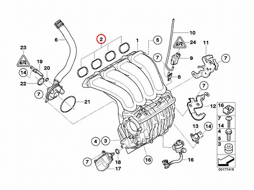 インテークマニホールドガスケットセット BMW [11617546983]