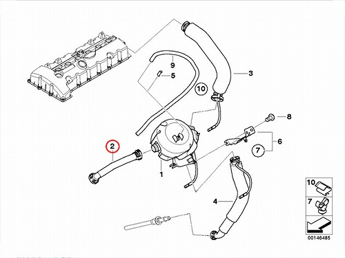 純正 エア抜きホース BMW [11617559530]