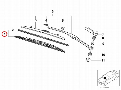 ワイパーブレード 左右セット フロント用 BMW [1165111564]