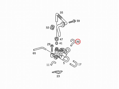 純正 バキュームホース メルセデスベンツ [1170780581]