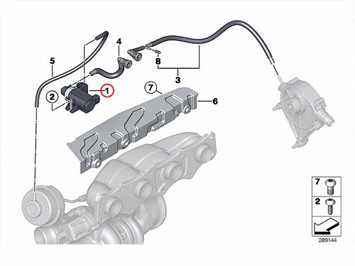 ターボチャージャーアクチュエーター(ソレノイドバルブ) BMW [11747626351]