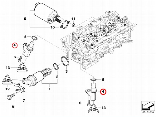 カム角センサー(カムポジションセンサー) BMW [12147518628]