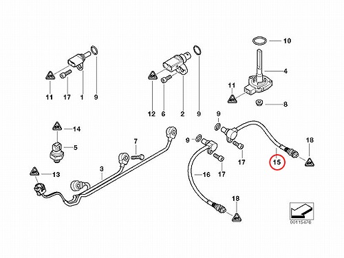 カム角センサー(カムポジションセンサー) BMW [12147539169]