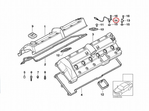 カム角センサー(カムポジションセンサー) BMW [12147539170]