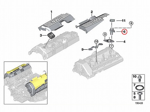 カム角センサー(カムポジションセンサー) BMW [12147539172]