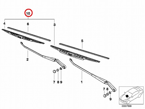 ワイパーブレード 左右セット フロント用 BMW [1253111502]
