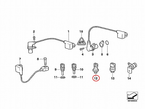 純正 オイルプレッシャースイッチ(圧力センサー) BMW [12611731499]