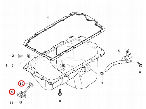 エンジンオイルレベルセンサー BMW [12617501786]