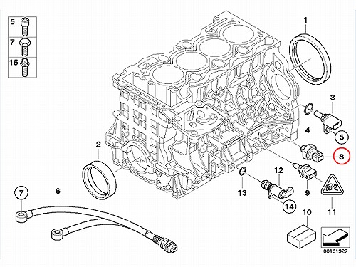 純正 オイルプレッシャースイッチ(圧力センサー) BMW [12617549796]