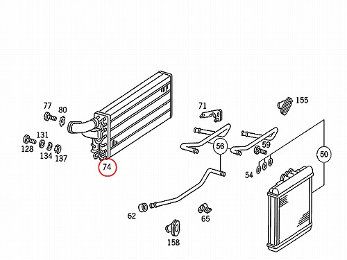 エアコンエバポレーター メルセデスベンツ [1298300358]
