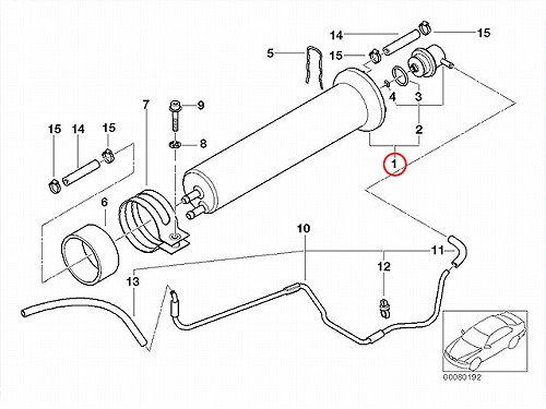 燃料フィルター(フューエルフィルター) BMW [13321709535]