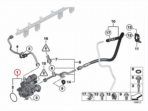 純正 高圧ポンプ ハイプレッシャーポンプ BMW [13517616170]