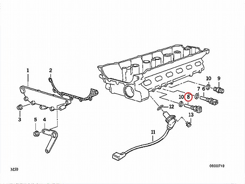 温度センサー(水温センサー) BMW [13621709967]