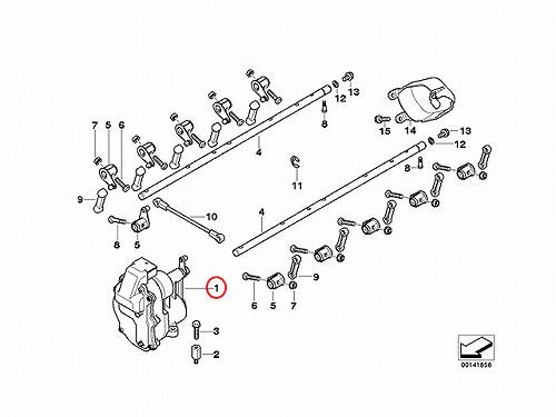 スロットルボディ(スロットル バタフライ サポート) BMW [13627834494]