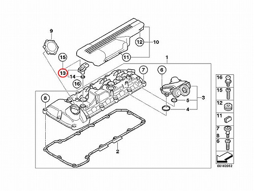 カム角センサー(カムポジションセンサー) BMW [13627837904]