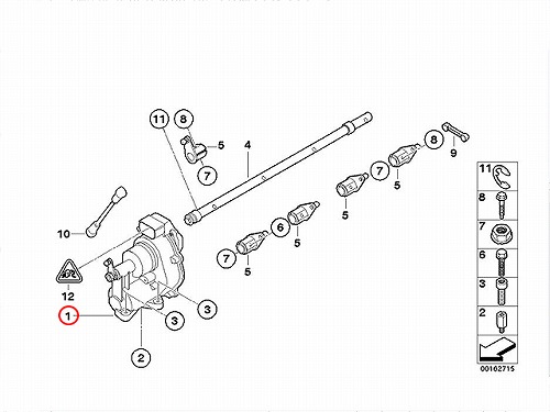 純正 スロットルアクチュエーター BMW [13627838085]