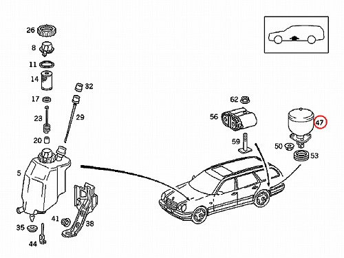 アキュームレーター リア 左右セット メルセデスベンツ [1403280515-S]