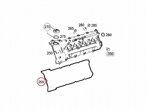タペットカバーガスケット 右側 メルセデスベンツ [1560162421]