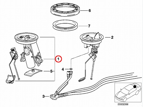 燃料ポンプ(フューエルポンプ) BMW [16146758735]
