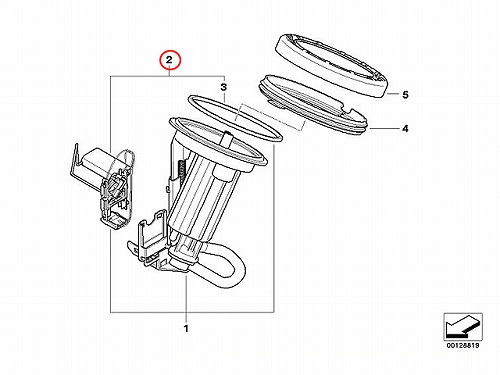 燃料レベルセンサー(フューエルレベルセンサー) BMW [16146765825]