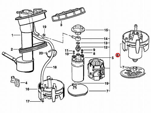 燃料ポンプ(フューエルポンプ) BMW [16147161387]