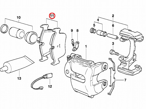 ブレーキパッド(ディスクパッド) フロント RAICAM製 BMW [16320]