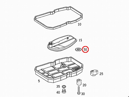 純正 ATオイルパンマグネット 対策品 メルセデスベンツ [1693710003]