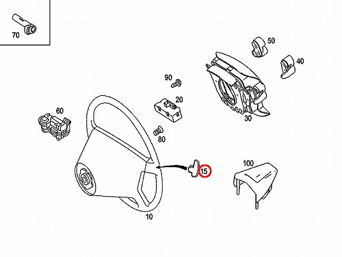 純正 パドルシフトスイッチ(ロッカースイッチ) メルセデスベンツ [1712670046]