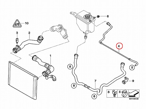 ベンチレーションホース(エア抜きホース) BMW [17127519247]