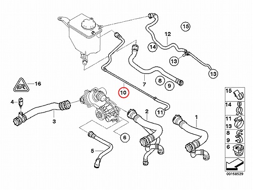 ベンチレーションホース(エア抜きホース) BMW [17127534917]