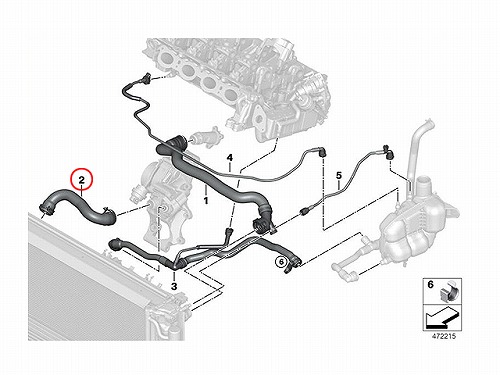 ラジエター ロアホース BMW [17127617364]