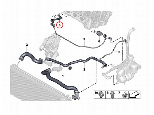 ウォーターホース BMW [17128647256]