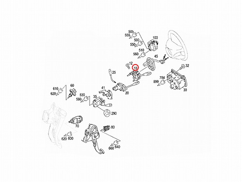 純正 ウインカーレバー(シグナルスイッチ) メルセデスベンツ [1715402245A]