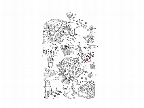 温度センサー(水温センサー) VW(フォルクスワーゲン) [191919369A]