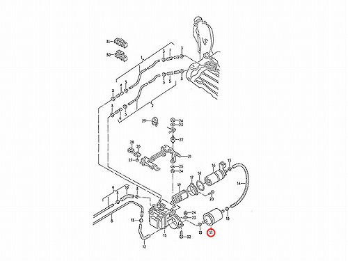 燃料フィルター(フューエルフィルター) VW(フォルクスワーゲン) [1H0201511A]