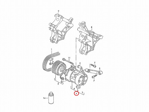エアコンコンプレッサー VW(フォルクスワーゲン) [1H0820803D]