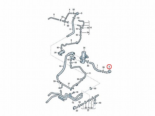 ホースアダプター(ウォーターフランジ) AUDI(アウディ) [1J0122291C]