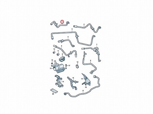 純正 バキュームホース VW(フォルクスワーゲン) [1J0612041AB]