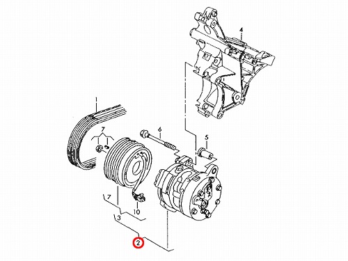 エアコンコンプレッサー AUDI(アウディ) [1J0820803L]