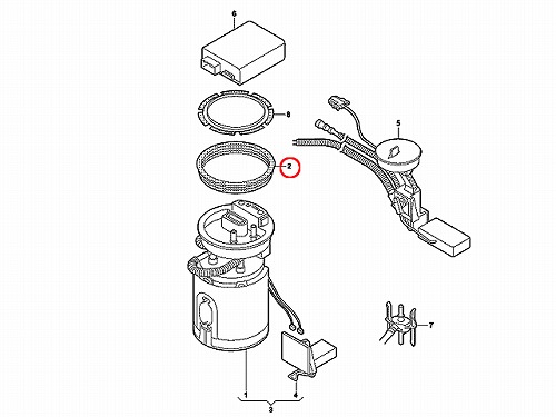 フューエルポンプ・センサー用ガスケット VW(フォルクスワーゲン) [1J0919133A]