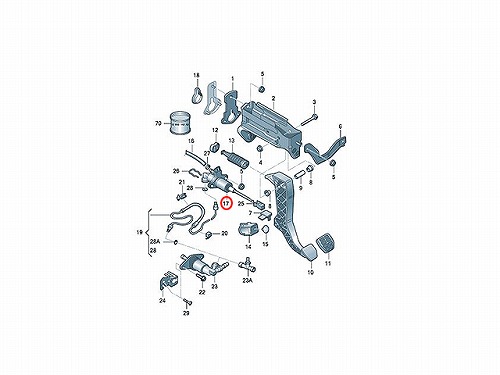 クラッチマスターシリンダー VW(フォルクスワーゲン) [1J2721388A]