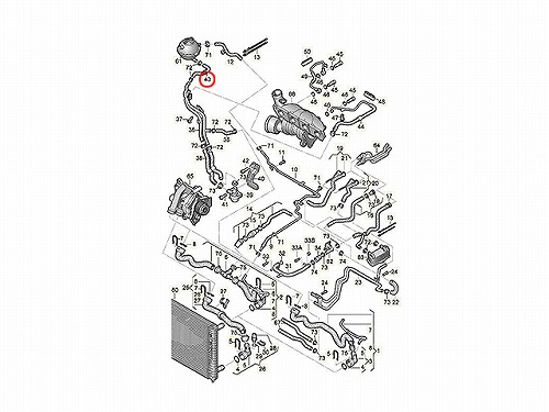 ウォーターホース(クーラントホース) VW(フォルクスワーゲン) [1K0121109AK]