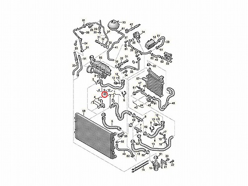 ウォーターホース(クーラントホース) VW(フォルクスワーゲン) [1K0122051GL]