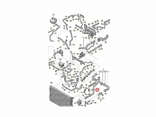 ウォーターホース(クーラントホース) VW(フォルクスワーゲン) [1K0122063G]