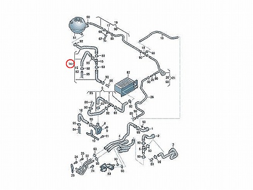 純正 ウォーターホース AUDI(アウディ) [1K0122109AS]