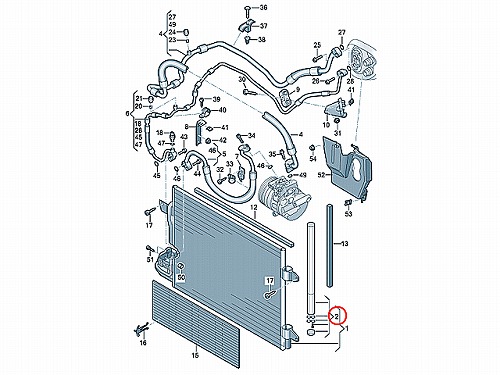 エアコンリキッドタンク(レシーバー) VW(フォルクスワーゲン) [1K0298403A]