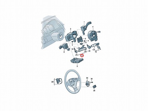 ステアリングロック(スイッチ ASSY) VW(フォルクスワーゲン) [1K0905841]
