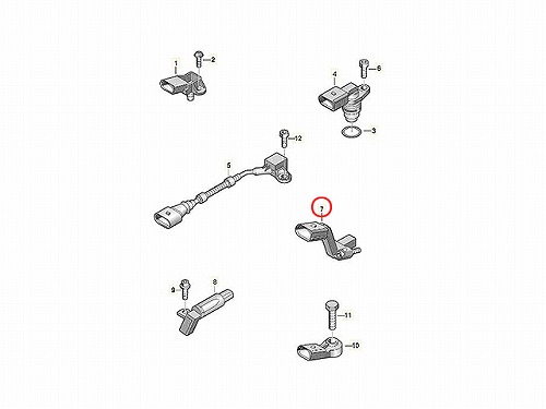 クランク角センサー(クランクポジションセンサー) VW(フォルクスワーゲン) [1K0906433]