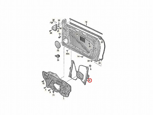 ウインドーレギュレター フロント 右側 VW(フォルクスワーゲン) [1K8837462G]