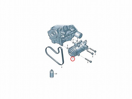 エアコンコンプレッサー VW(フォルクスワーゲン) [1S0820803F]